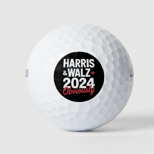 Balles De Golf Kamala Walz Évidemment 2024 Harris Waltz 2024 (Devant)