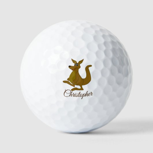 Balles De Golf Kangaroo Design personnalisé (Recto)