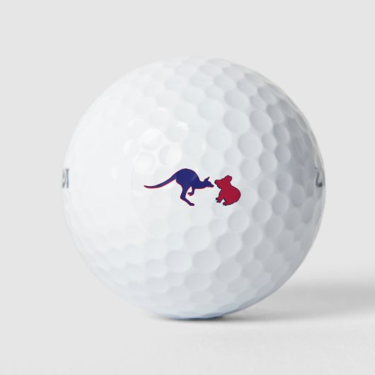 Balles De Golf Kangaroo-et-Koala (Devant)