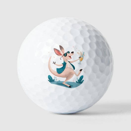 Balles De Golf Kangaroo 🦘 golf ⛳ ball ⛳ (Recto)