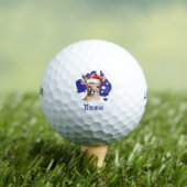 Balles De Golf Kangourou sur le drapeau australien (T-shirt Insitu)