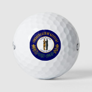 Balles De Golf Kentucky : drapeau de l'État américain du Commonwe