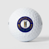 Balles De Golf Kentucky : Drapeau d'État américain du Commonwealt (Devant)