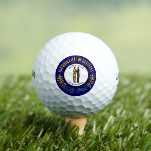Balles De Golf Kentucky : Drapeau d'État américain du Commonwealt (T-shirt Insitu)