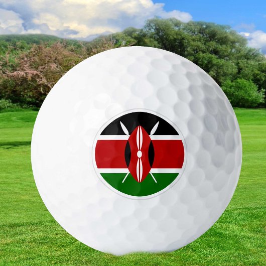 Balles De Golf Kenya Golf Balls, Kenyan Flag Golfers / Patriotes