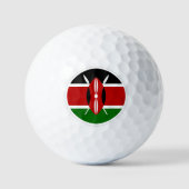 Balles De Golf Kenya Golf Balls, Kenyan Flag Golfers / Patriotes (Recto)