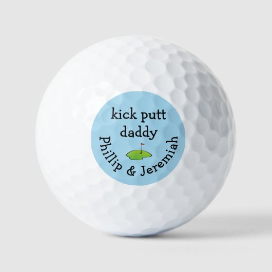 Balles De Golf Kick Putt Daddy Nom de famille (Recto)
