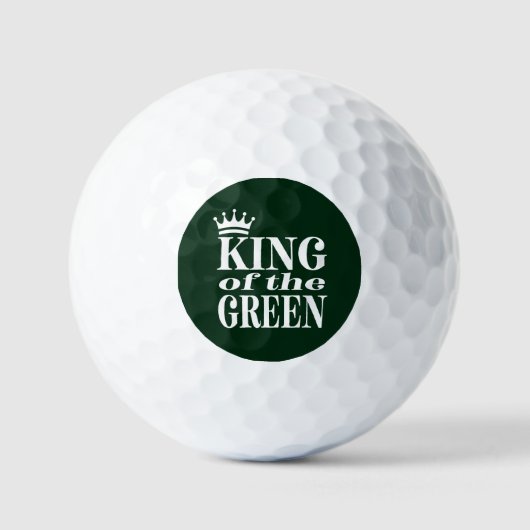Balles De Golf King Golfer Funny (Recto)