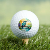 Balles De Golf Kingfisher sur l'eau et les Fleurs sauvages (T-shirt Insitu)