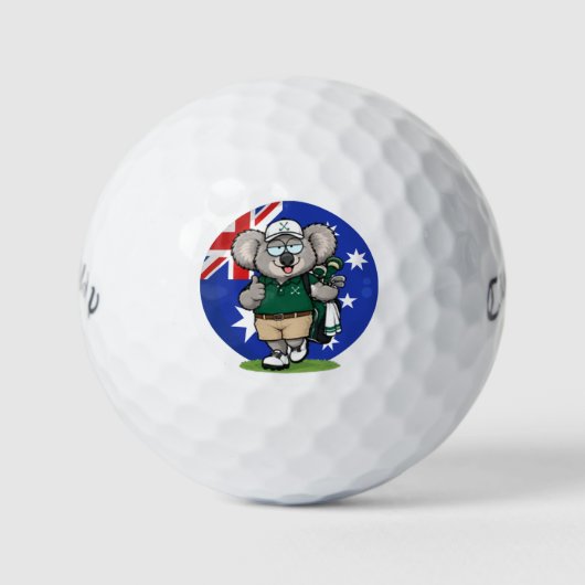 Balles De Golf koala australien effronté (Devant)