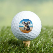 Balles De Golf Koala sur une plage de sable (T-shirt Insitu)