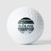 Balles De Golf Köln Diskokugel en blau de platine (Recto)