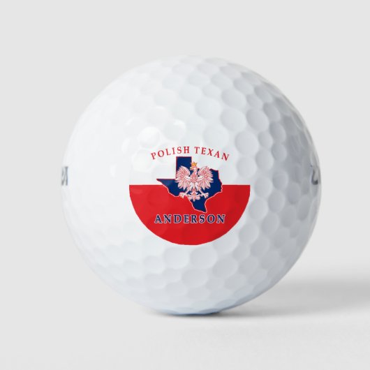 Balles De Golf Kosciusko Polonais Texan (Devant)