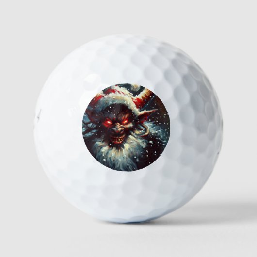 Balles De Golf Krampus de Noël (1) (Devant)
