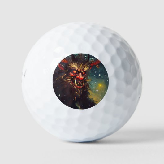 Balles De Golf Krampus de Noël (4) (Devant)