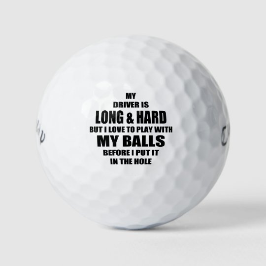 Balles De Golf La citation drôle de golf, mon conducteur est Zazzle.be