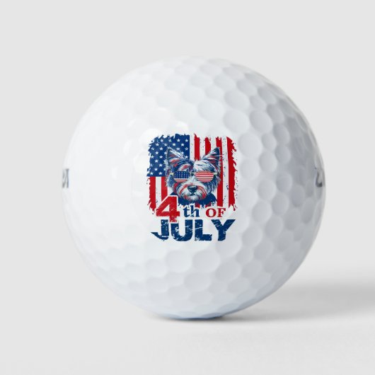 Balles De Golf La Coupe Patriotique célèbre le 4 juillet Fête de (Devant)