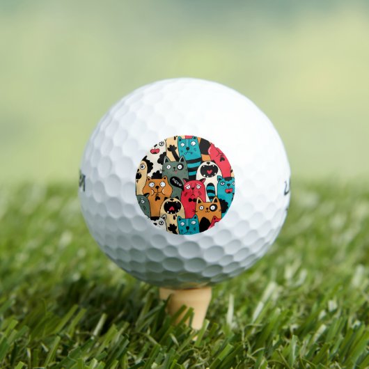 Balles De Golf La Crowd of cats (T-shirt Insitu)