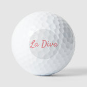Balles De Golf La Diva (Recto)
