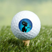 Balles De Golf La femme papillons bleues (T-shirt Insitu)