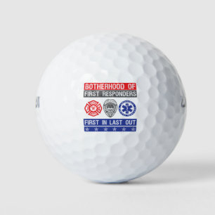 Balles De Golf la fraternité des premiers intervenants d'abord en