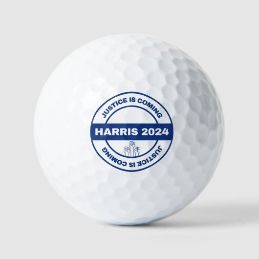 Balles De Golf La justice arrive | Kamala harris Walz Election (Recto)