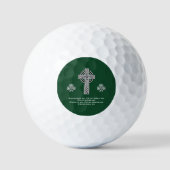 Balles De Golf La Lorica de la prière Saint Patrick (courte) (Recto)