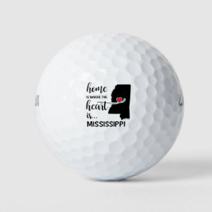 Balles De Golf La maison du Mississippi est là où se trouve le co