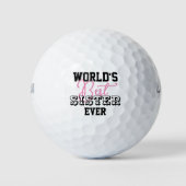 Balles De Golf La meilleure soeur du monde (Devant)