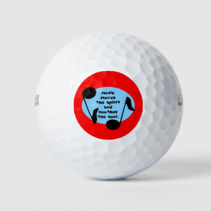 Balles De Golf La musique apaise l'esprit