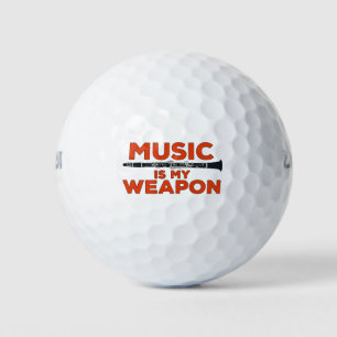 Balles De Golf La musique est mon arme
