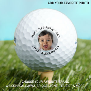 Balles De Golf La plupart Tee Riffic DAD Customisé mignonne photo