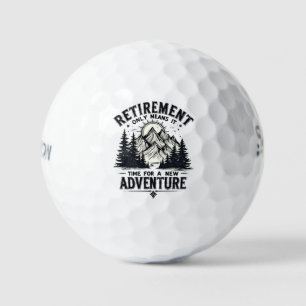 Balles De Golf La retraite signifie seulement qu'il est temps pou