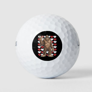 Balles De Golf La Saint-Valentin Bigfoot Cœurs Drôles d'amour Sas