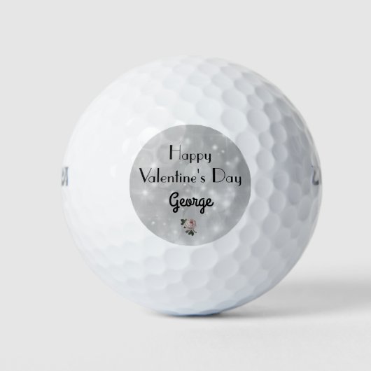 Balles De Golf La Saint-Valentin personnalisée de luxe (Devant)