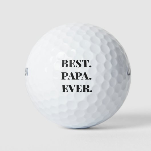 Balles De Golf La Typographie moderne du meilleur papa (Devant)