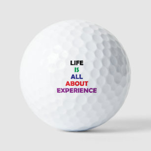 Balles De Golf La Vie, c'est l'expérience, la motivation