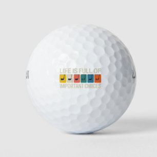 Balles De Golf La vie de golfeur est pleine de choix importants G