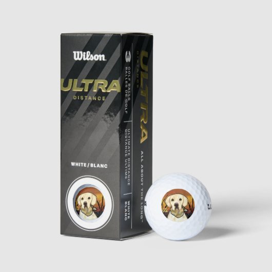 BALLES DE GOLF LABORATOIRE JAUNE (Emballage)