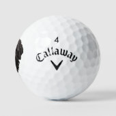 Balles De Golf Labradoodle Chien noir (Logo)