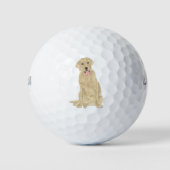 Balles De Golf Labrador jaune (Devant)