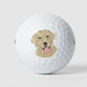 Balles De Golf Labrador jaune (Devant)