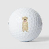 Balles De Golf Labrador jaune (Devant)