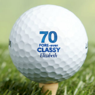 Balles De Golf Lady Golfer Cadeau 70 - 70e FORE-ever Classy