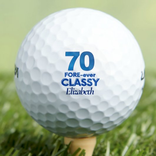 Balles De Golf Lady Golfer Cadeau 70 - 70e FORE-ever Classy