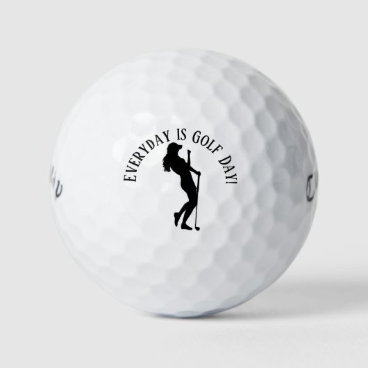 Balles De Golf Lady Golfer Custom (Devant)