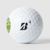 Balles De Golf Lady Golfer Greens Nom du monogramme (Logo)