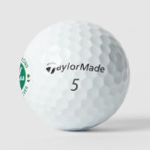 Balles De Golf L'âge du roi de l'herbe "meilleur père jamais" (Logo)