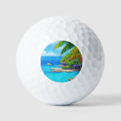 Balles De Golf Lagon tropical (Recto)