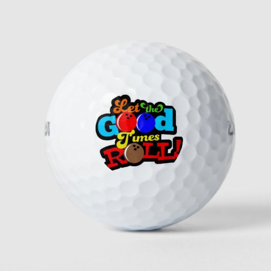 BALLES DE GOLF *LAISSEZ LES BONS TEMPS ROLL* GOLF BALL (Devant)